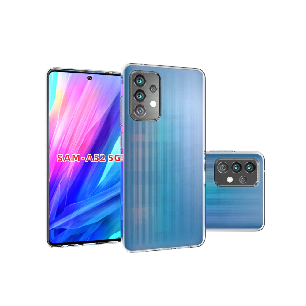 10Pcs/Pack Watermark Resistant Phone Protector Shell for Samsung Galaxy A52 4G/5G / A52s 5G Flexible TPU Cover Case