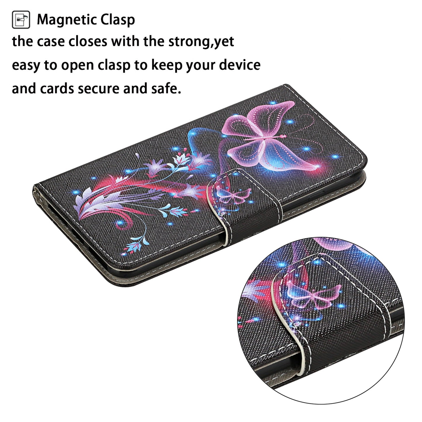 Pattern Printing TPU + PU Leather Wallet Stand Phone Case with Lanyard for Samsung Galaxy A52 4G/5G / A52s 5G