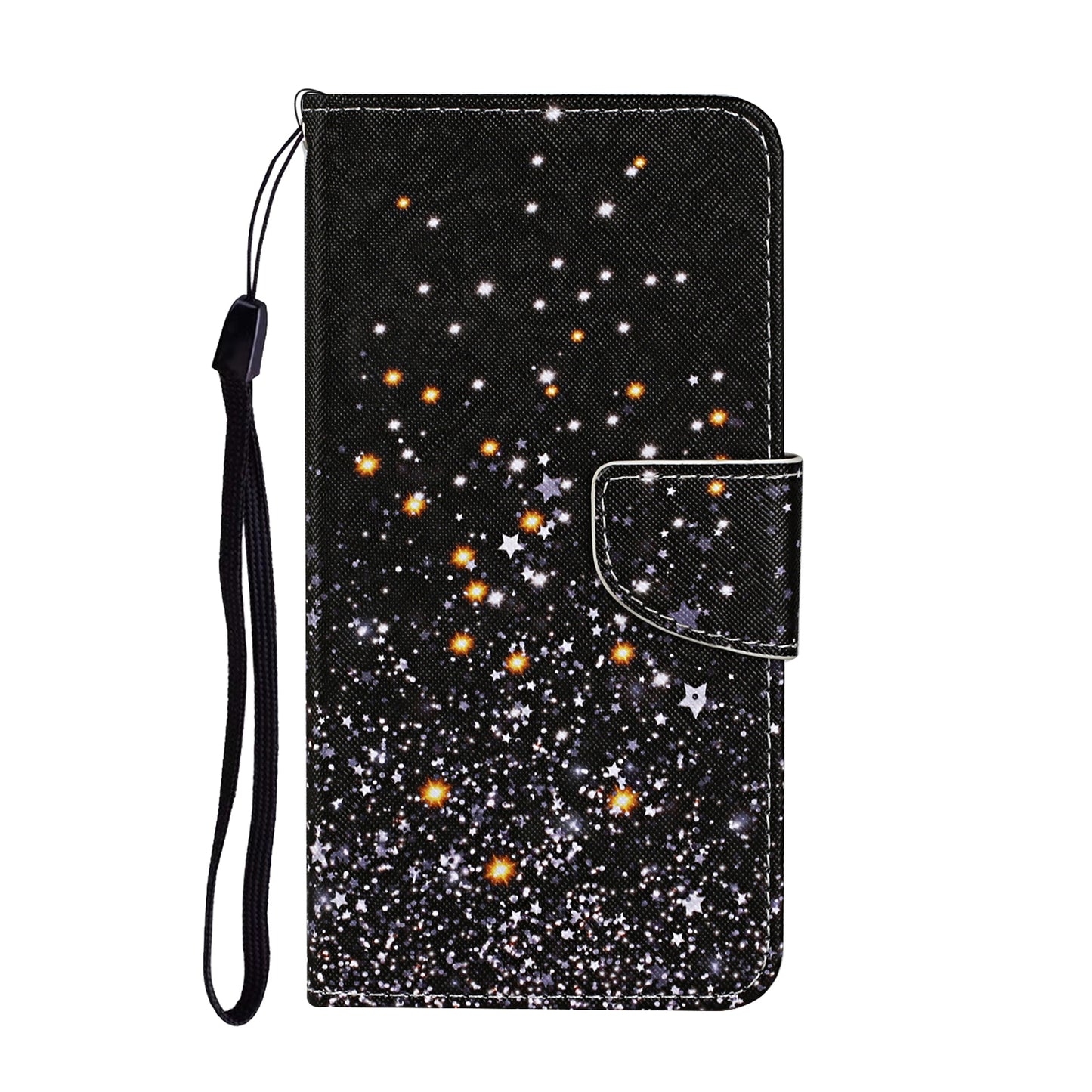 Pattern Printing TPU + PU Leather Wallet Stand Phone Case with Lanyard for Samsung Galaxy A52 4G/5G / A52s 5G