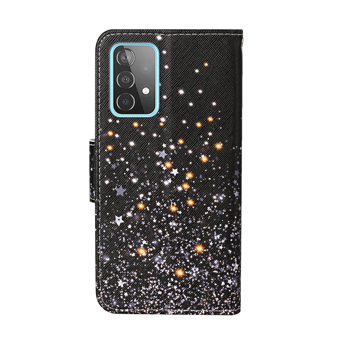 Pattern Printing TPU + PU Leather Wallet Stand Phone Case with Lanyard for Samsung Galaxy A52 4G/5G / A52s 5G