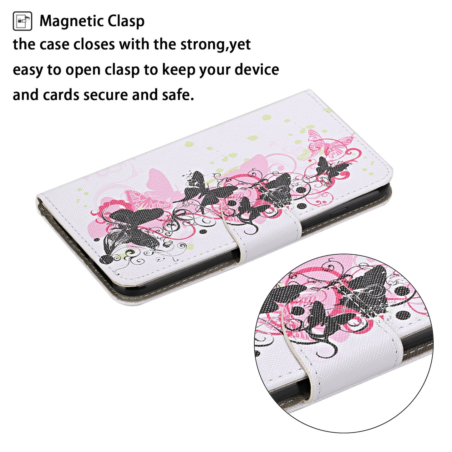 Pattern Printing TPU + PU Leather Wallet Stand Phone Case with Lanyard for Samsung Galaxy A52 4G/5G / A52s 5G