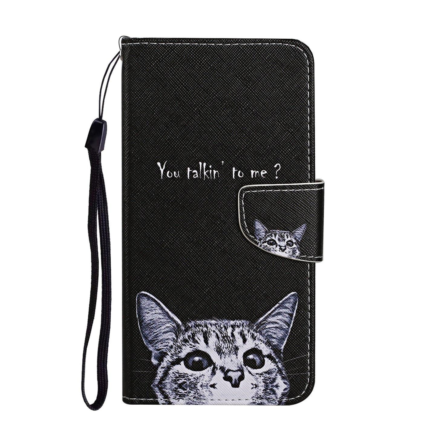 Pattern Printing TPU + PU Leather Wallet Stand Phone Case with Lanyard for Samsung Galaxy A52 4G/5G / A52s 5G