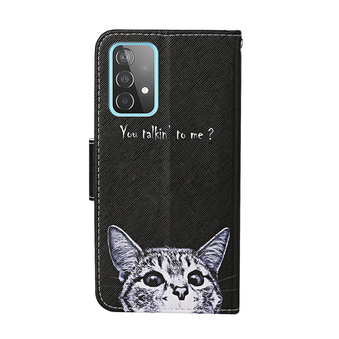 Pattern Printing TPU + PU Leather Wallet Stand Phone Case with Lanyard for Samsung Galaxy A52 4G/5G / A52s 5G
