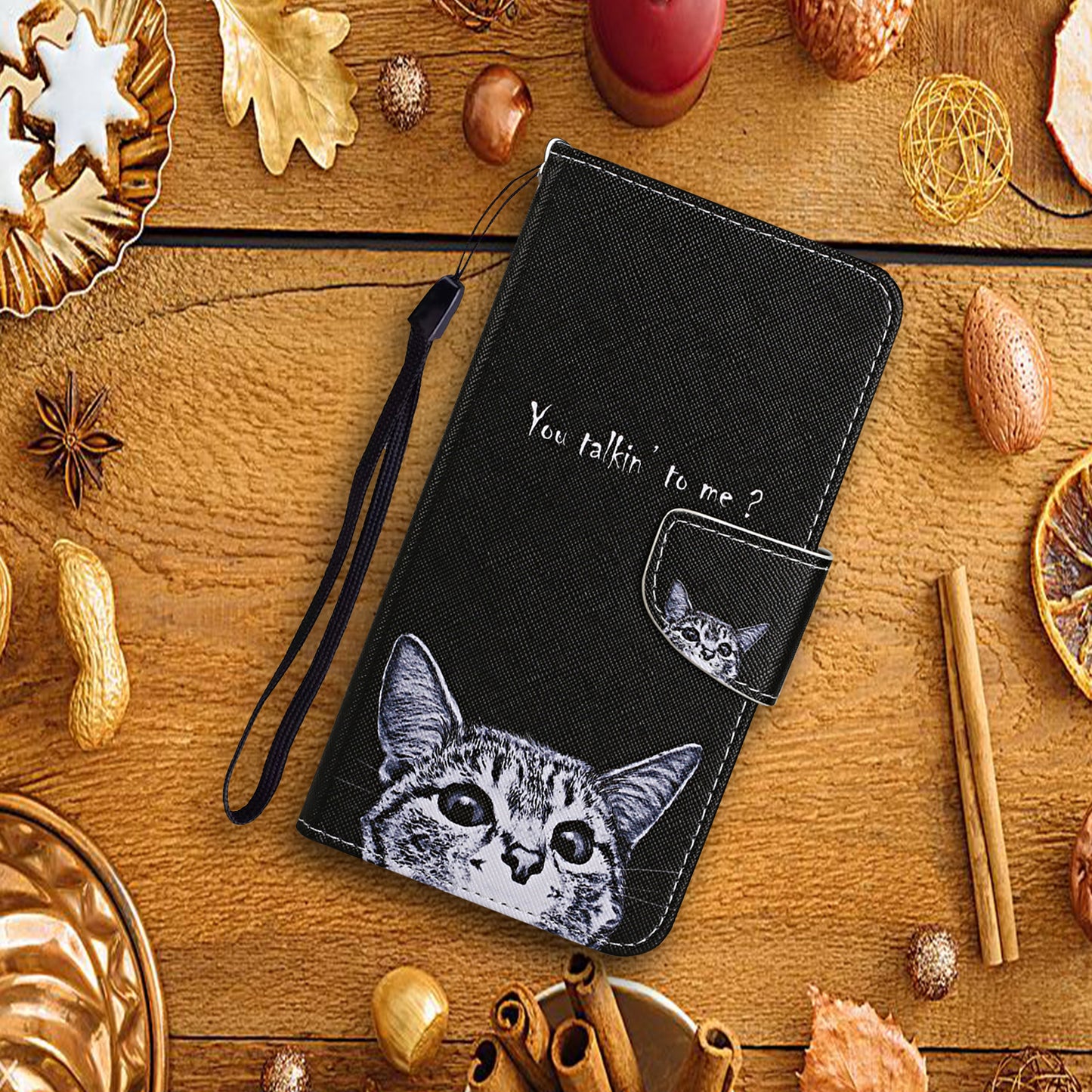 Pattern Printing TPU + PU Leather Wallet Stand Phone Case with Lanyard for Samsung Galaxy A52 4G/5G / A52s 5G