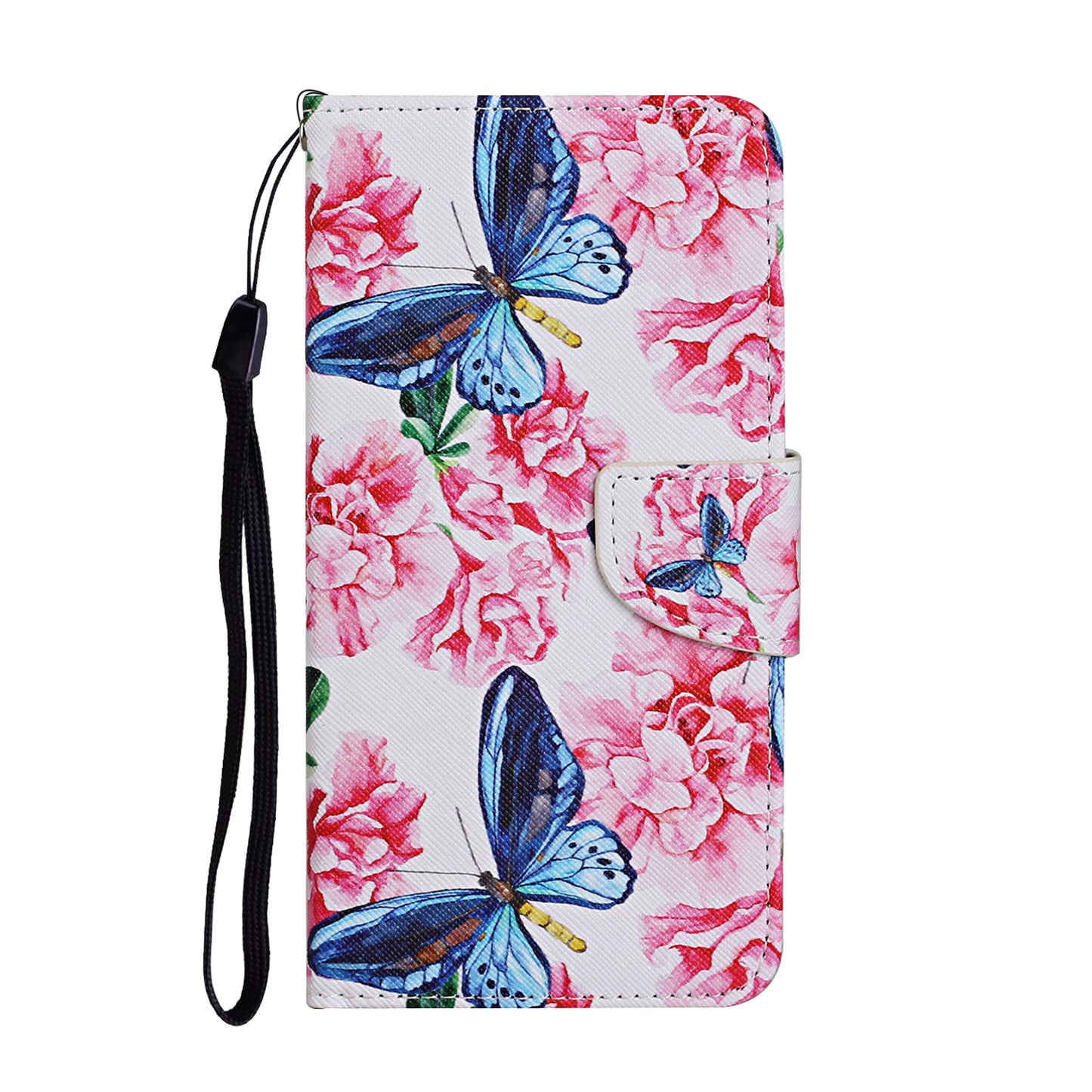 Pattern Printing TPU + PU Leather Wallet Stand Phone Case with Lanyard for Samsung Galaxy A52 4G/5G / A52s 5G