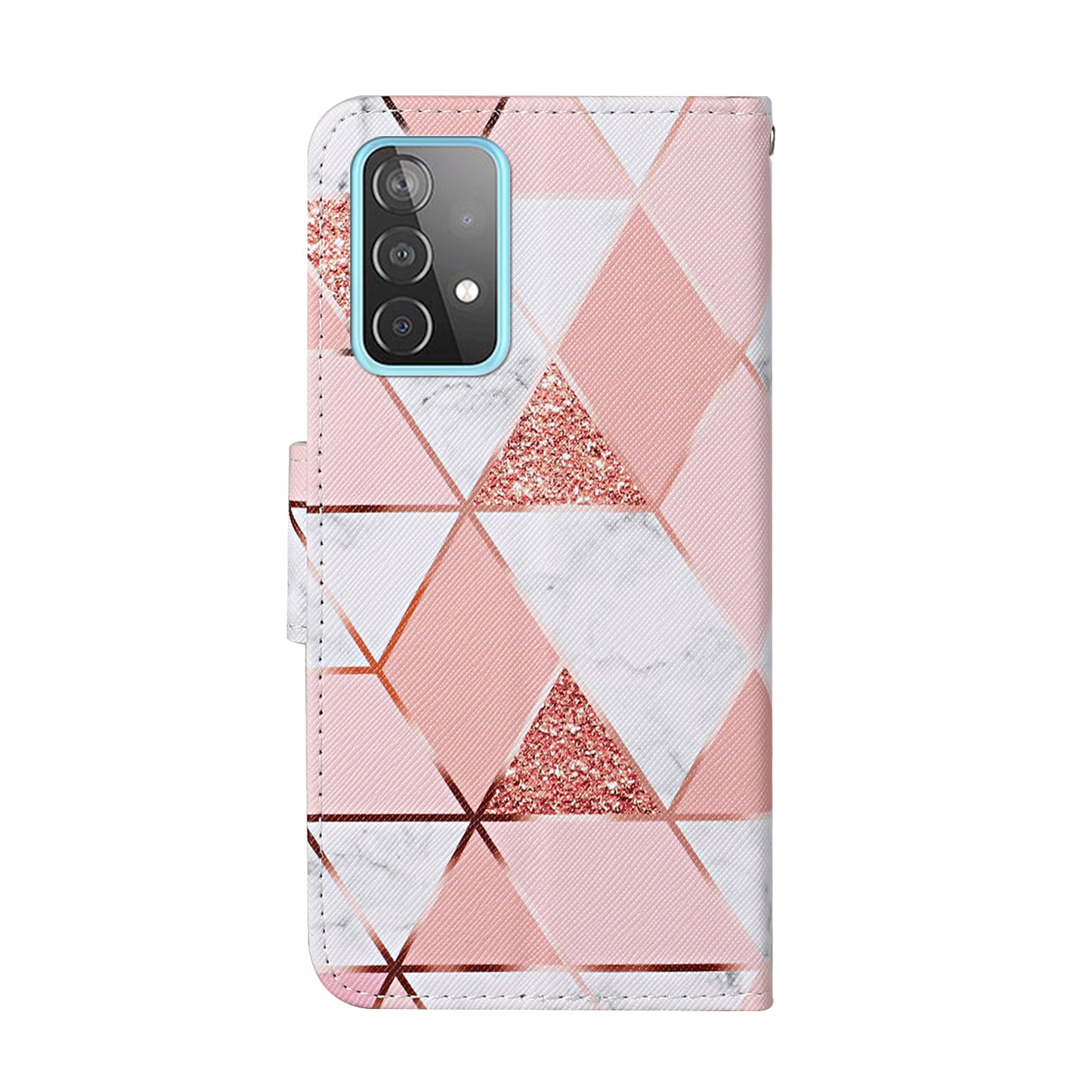 Pattern Printing TPU + PU Leather Wallet Stand Phone Case with Lanyard for Samsung Galaxy A52 4G/5G / A52s 5G