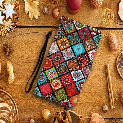 Pattern Printing TPU + PU Leather Wallet Stand Phone Case with Lanyard for Samsung Galaxy A52 4G/5G / A52s 5G