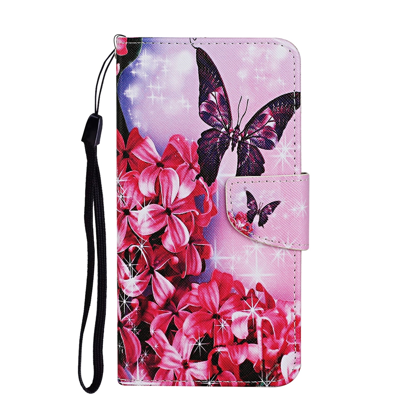 Pattern Printing TPU + PU Leather Wallet Stand Phone Case with Lanyard for Samsung Galaxy A52 4G/5G / A52s 5G