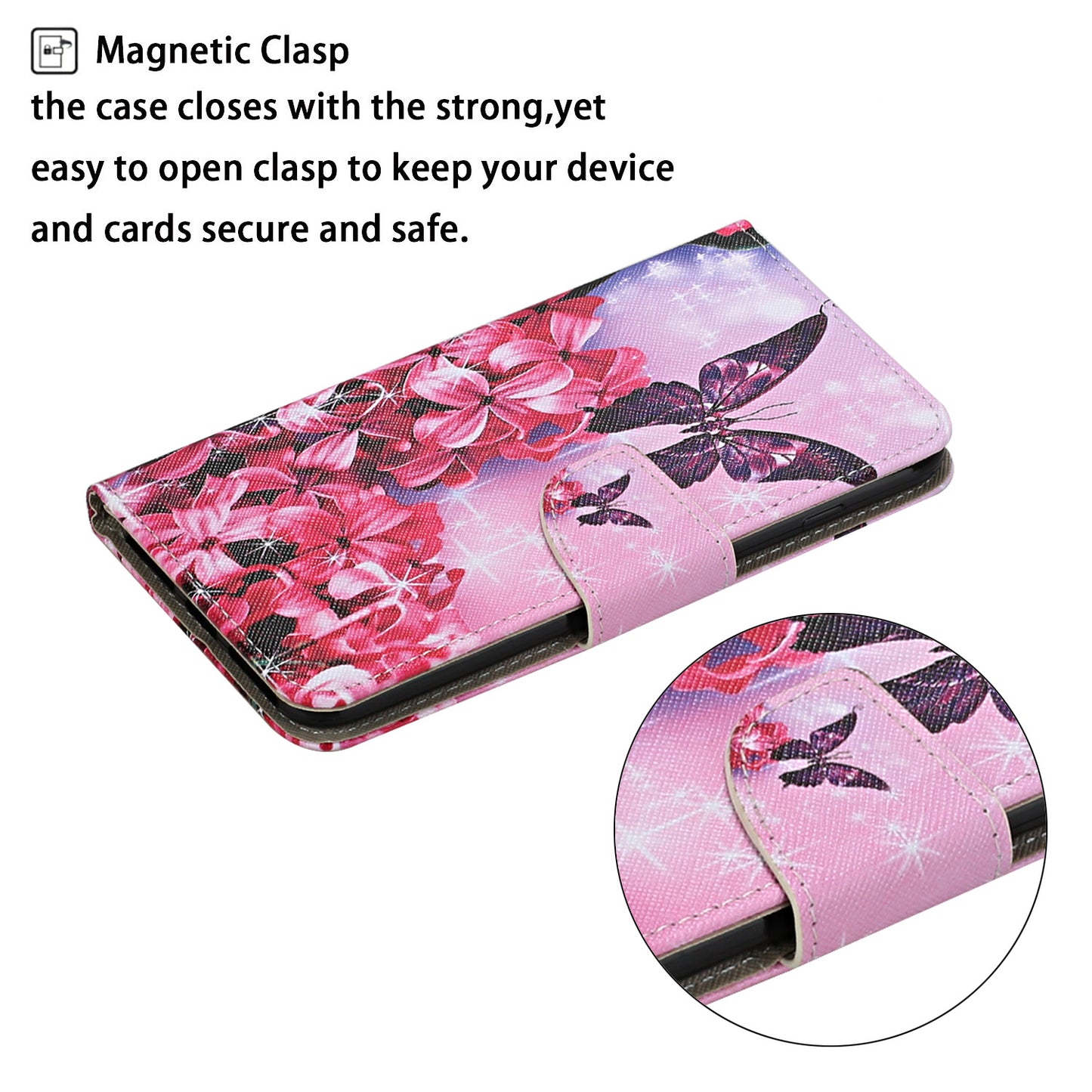 Pattern Printing TPU + PU Leather Wallet Stand Phone Case with Lanyard for Samsung Galaxy A52 4G/5G / A52s 5G