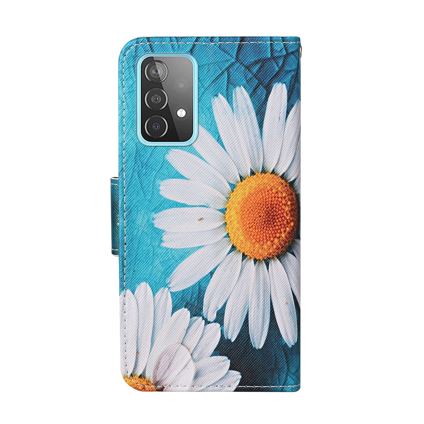 Pattern Printing TPU + PU Leather Wallet Stand Phone Case with Lanyard for Samsung Galaxy A52 4G/5G / A52s 5G