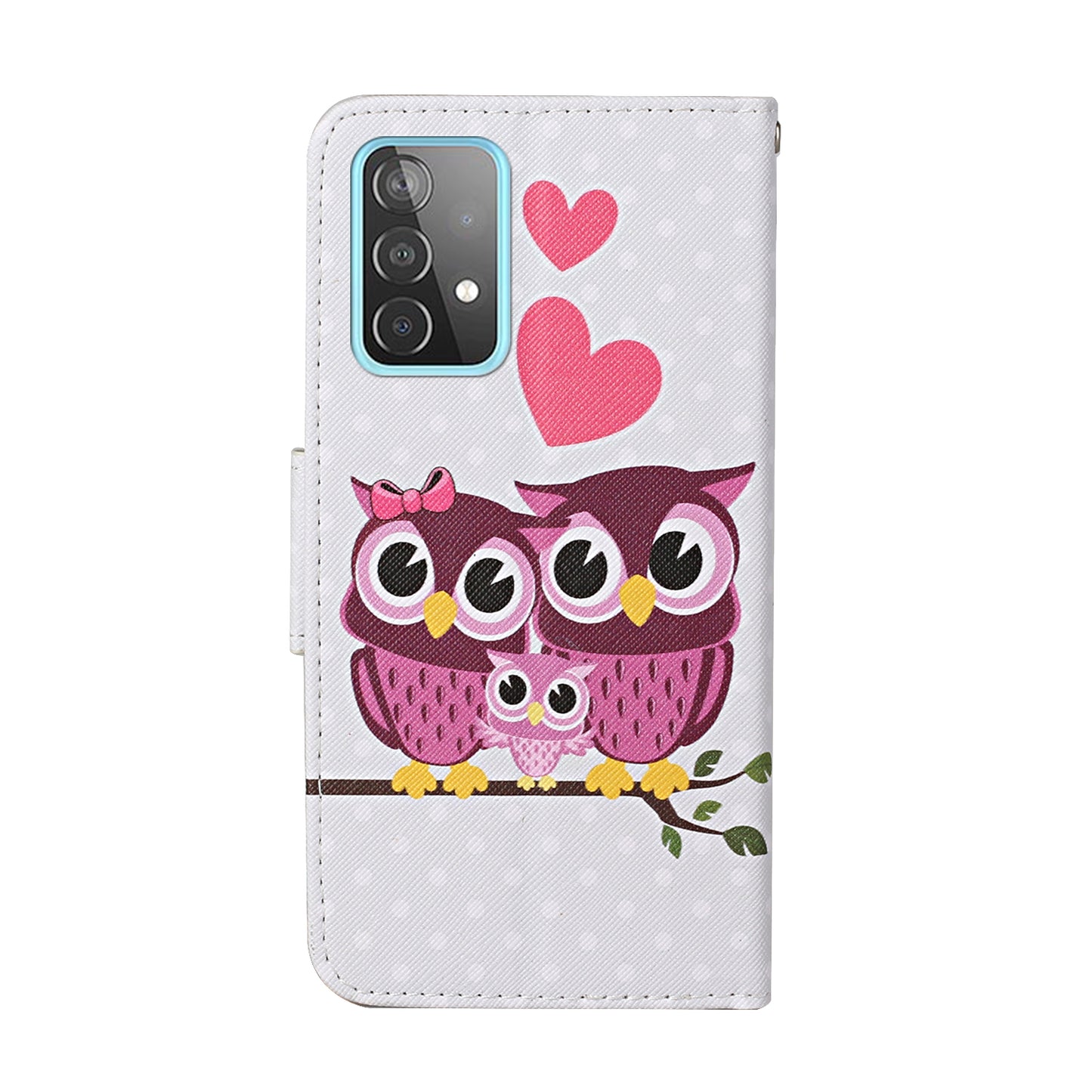 Pattern Printing TPU + PU Leather Wallet Stand Phone Case with Lanyard for Samsung Galaxy A52 4G/5G / A52s 5G