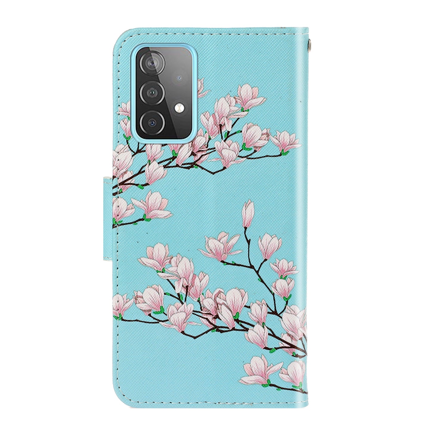 TPU + PU Leather Wallet Stand Phone Case with Lanyard for Samsung Galaxy A52 4G/5G / A52s 5G