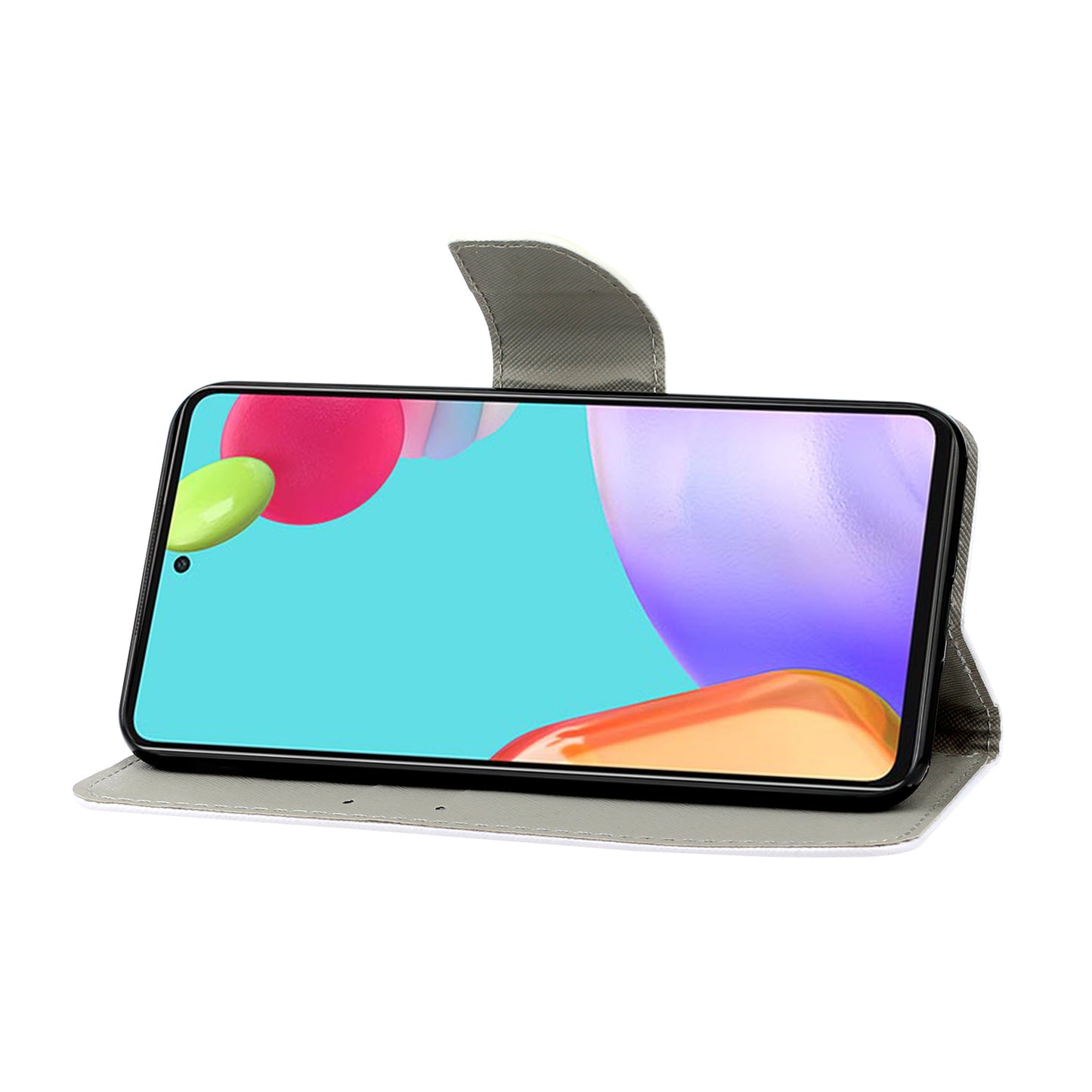 TPU + PU Leather Wallet Stand Phone Case with Lanyard for Samsung Galaxy A52 4G/5G / A52s 5G