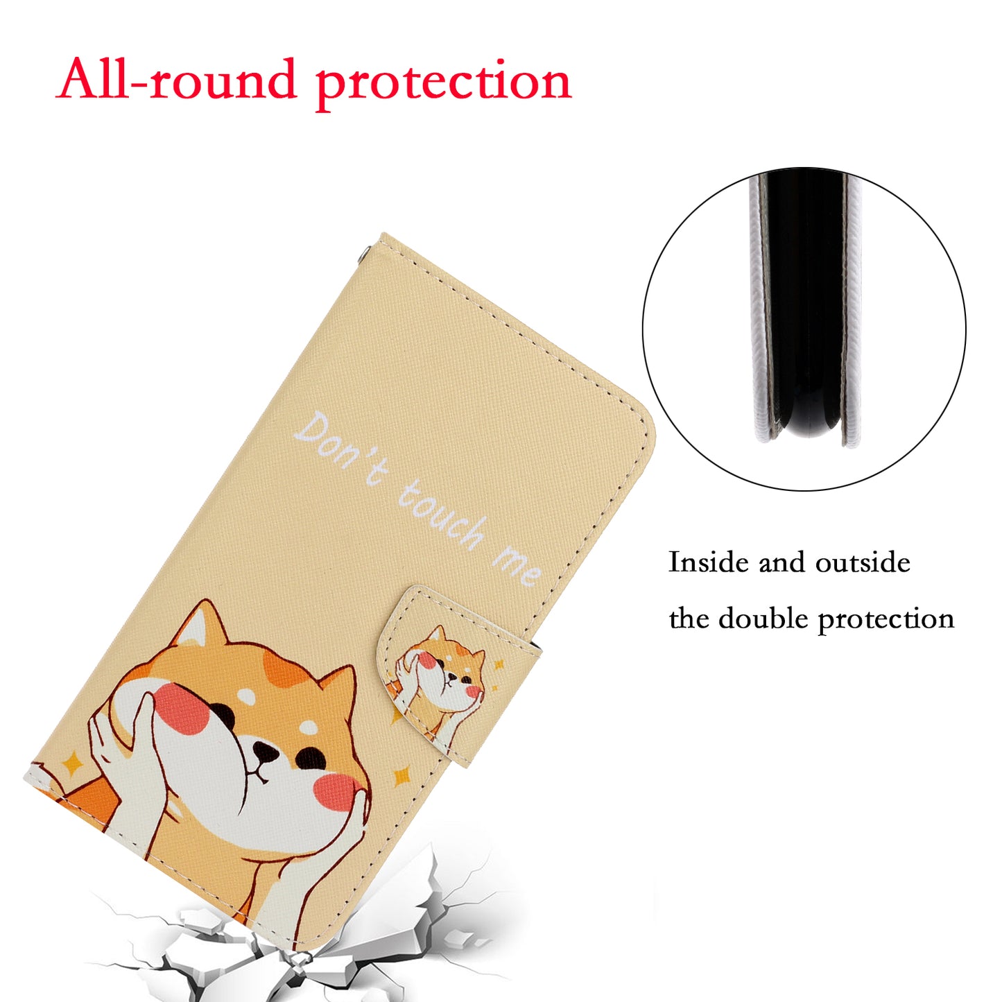 TPU + PU Leather Wallet Stand Phone Case with Lanyard for Samsung Galaxy A52 4G/5G / A52s 5G