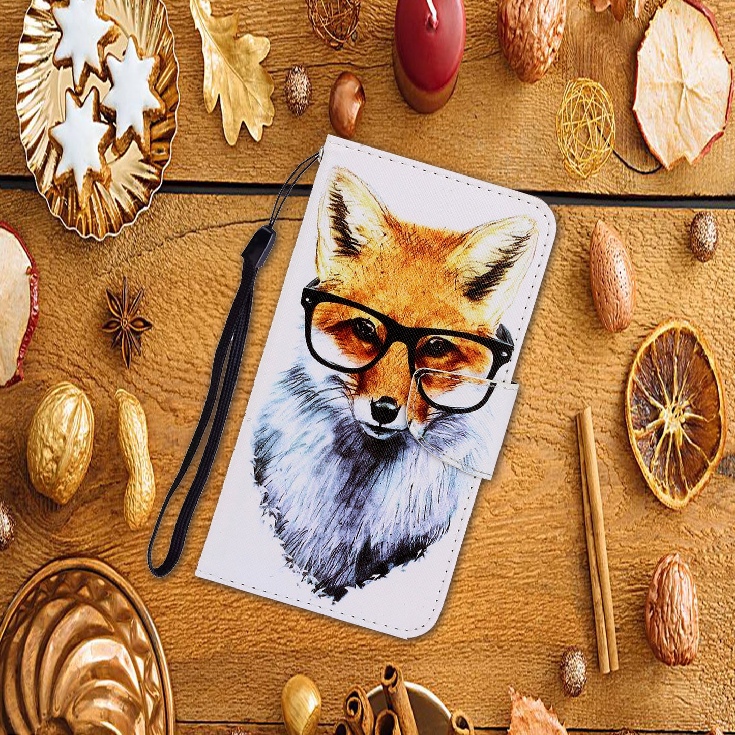 TPU + PU Leather Wallet Stand Phone Case with Lanyard for Samsung Galaxy A52 4G/5G / A52s 5G