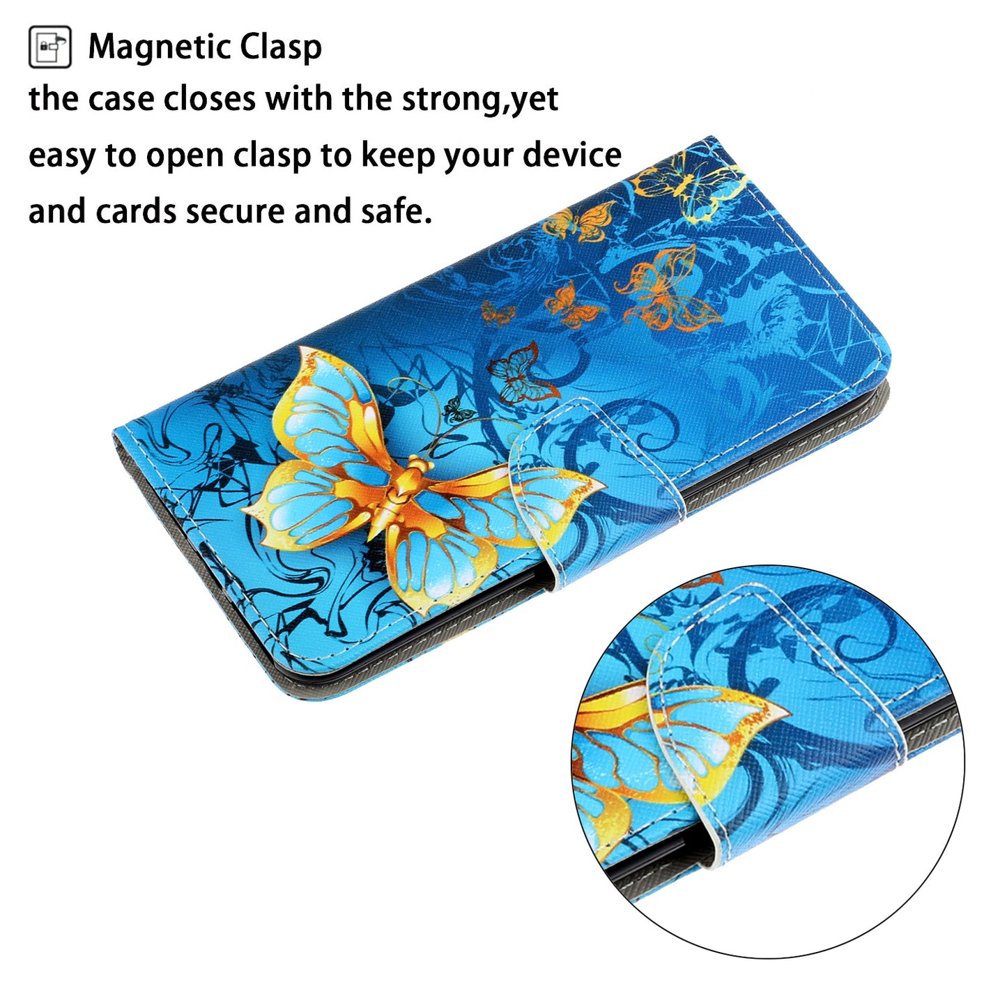TPU + PU Leather Wallet Stand Phone Case with Lanyard for Samsung Galaxy A52 4G/5G / A52s 5G