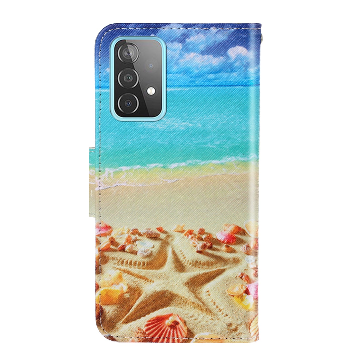 TPU + PU Leather Wallet Stand Phone Case with Lanyard for Samsung Galaxy A52 4G/5G / A52s 5G