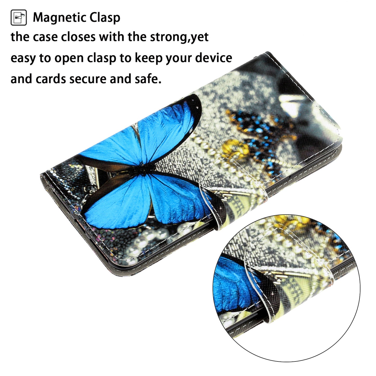 TPU + PU Leather Wallet Stand Phone Case with Lanyard for Samsung Galaxy A52 4G/5G / A52s 5G