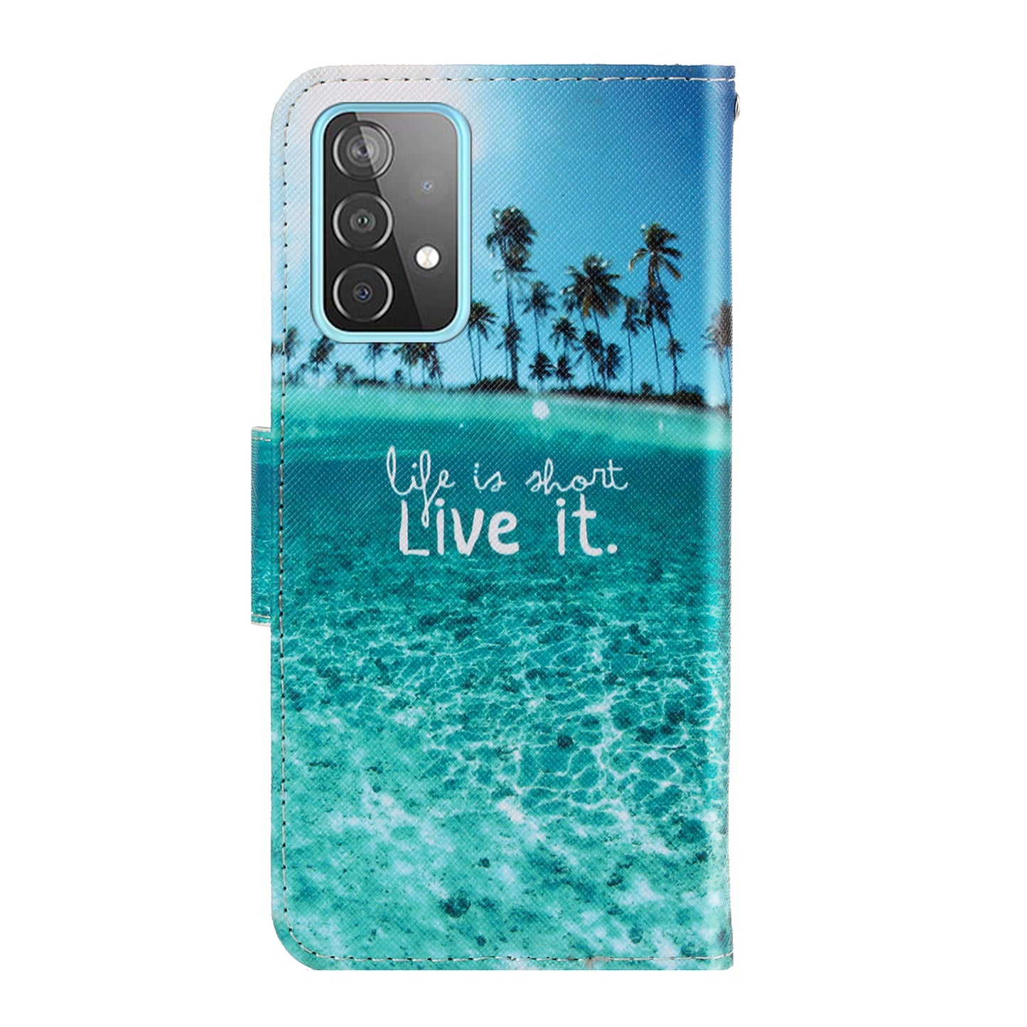 TPU + PU Leather Wallet Stand Phone Case with Lanyard for Samsung Galaxy A52 4G/5G / A52s 5G