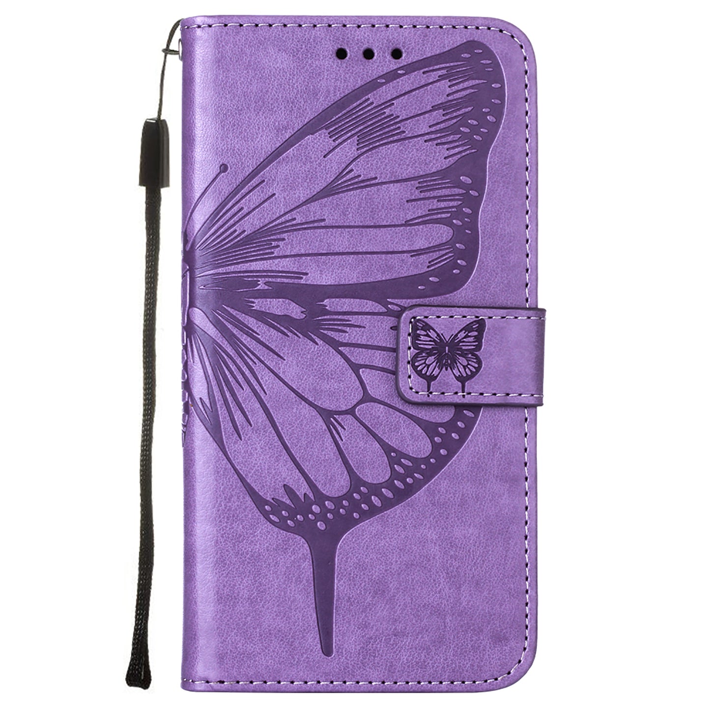 Imprint Butterfly Flower Pattern Wallet Stand Leather Case for Samsung Galaxy A52 4G/5G / A52s 5G