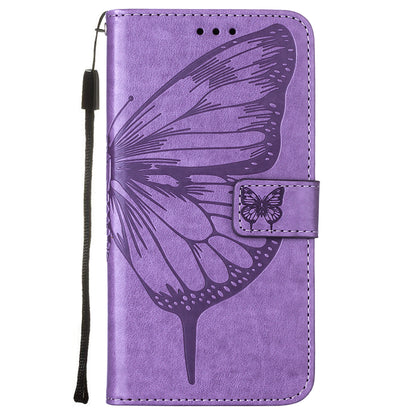 Imprint Butterfly Flower Pattern Wallet Stand Leather Case for Samsung Galaxy A52 4G/5G / A52s 5G