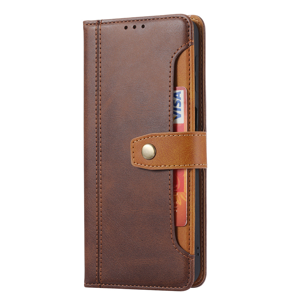 Leather Wallet Stand Phone Shell with Supporting Stand for Samsung Galaxy A52 4G/5G / A52s 5G