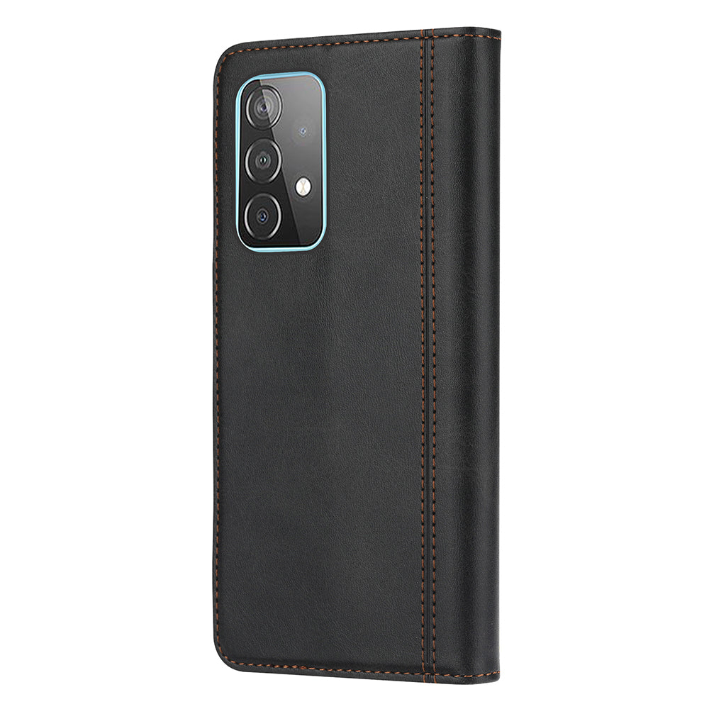 Leather Wallet Stand Phone Shell with Supporting Stand for Samsung Galaxy A52 4G/5G / A52s 5G