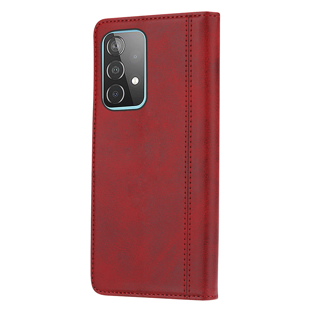Leather Wallet Stand Phone Shell with Supporting Stand for Samsung Galaxy A52 4G/5G / A52s 5G