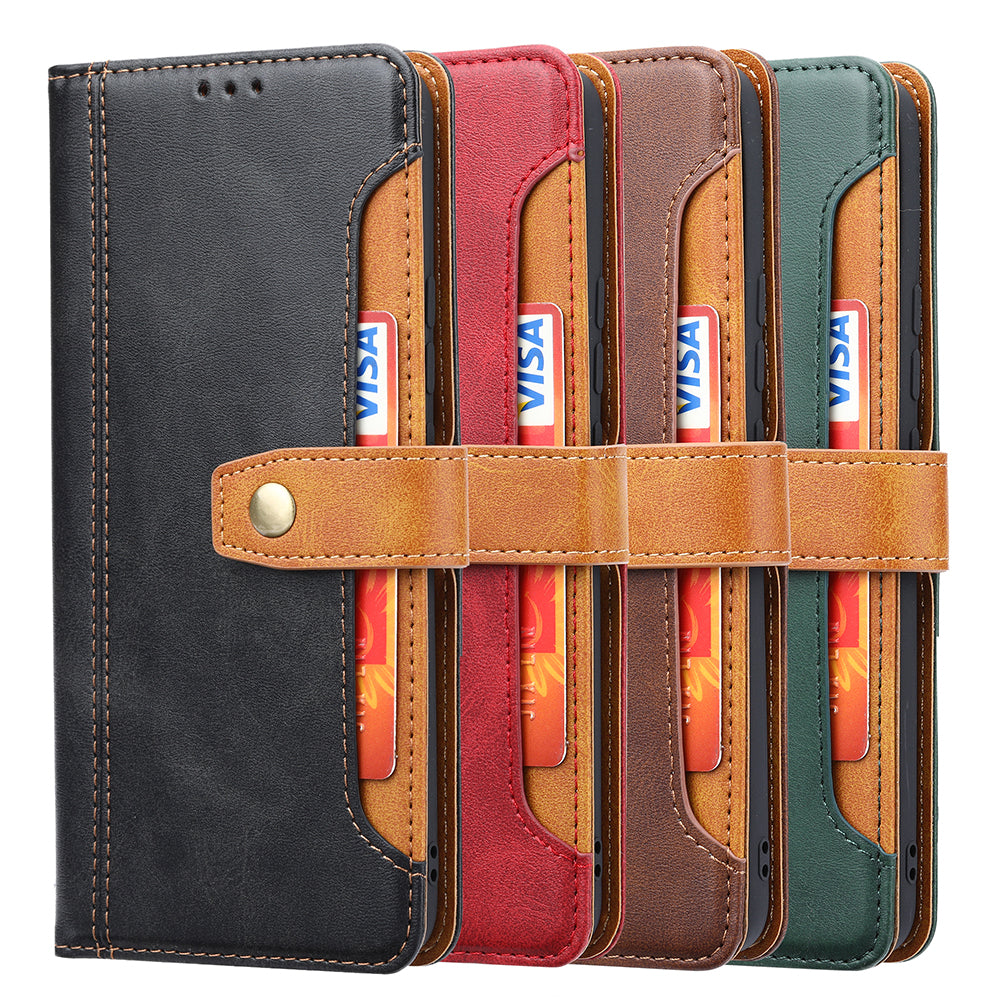 Leather Wallet Stand Phone Shell with Supporting Stand for Samsung Galaxy A52 4G/5G / A52s 5G