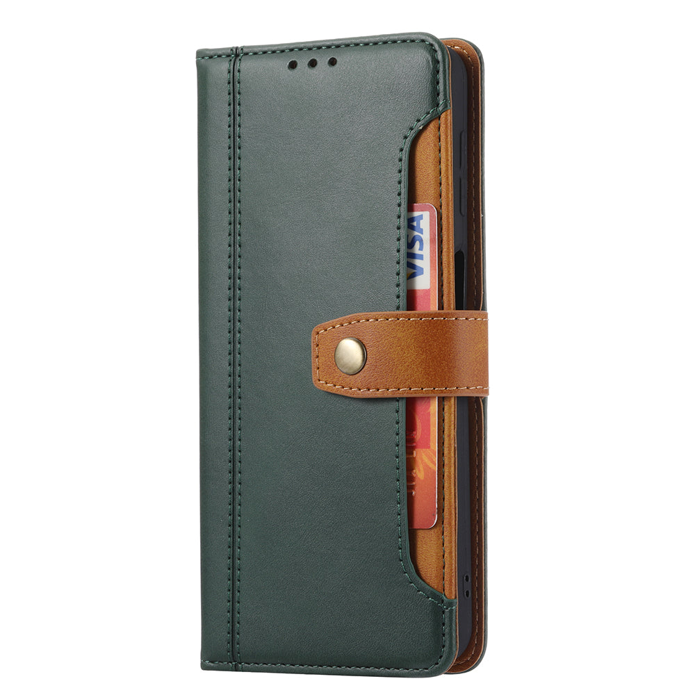 Leather Wallet Stand Phone Shell with Supporting Stand for Samsung Galaxy A52 4G/5G / A52s 5G