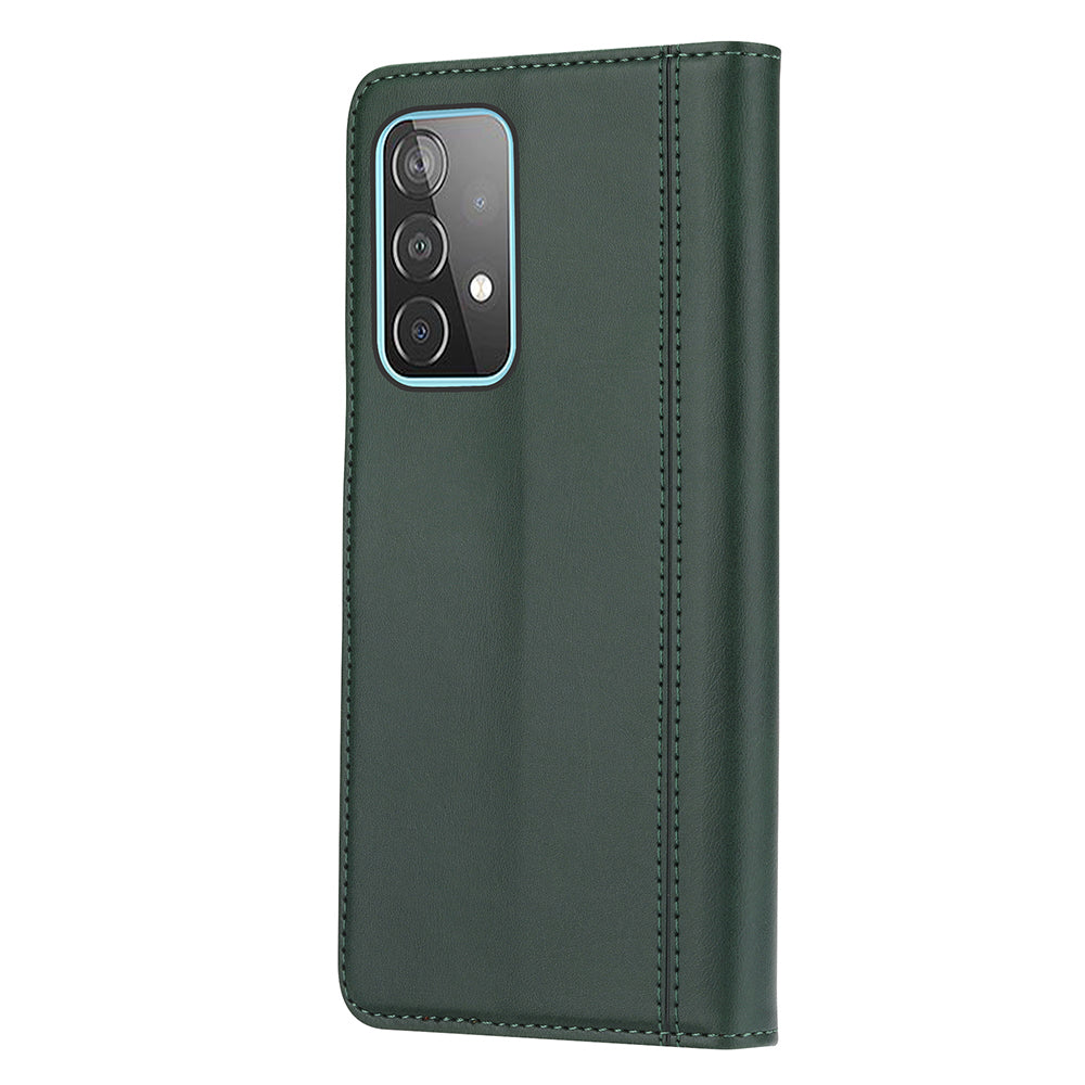 Leather Wallet Stand Phone Shell with Supporting Stand for Samsung Galaxy A52 4G/5G / A52s 5G
