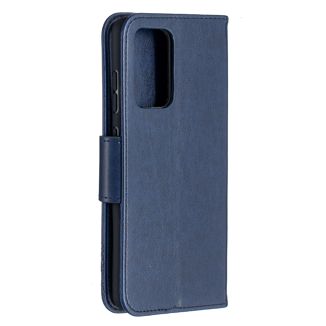 For Samsung Galaxy A52 4G/5G / A52s 5G Imprint Butterflies Wallet Stand Flip Leather Phone Shell