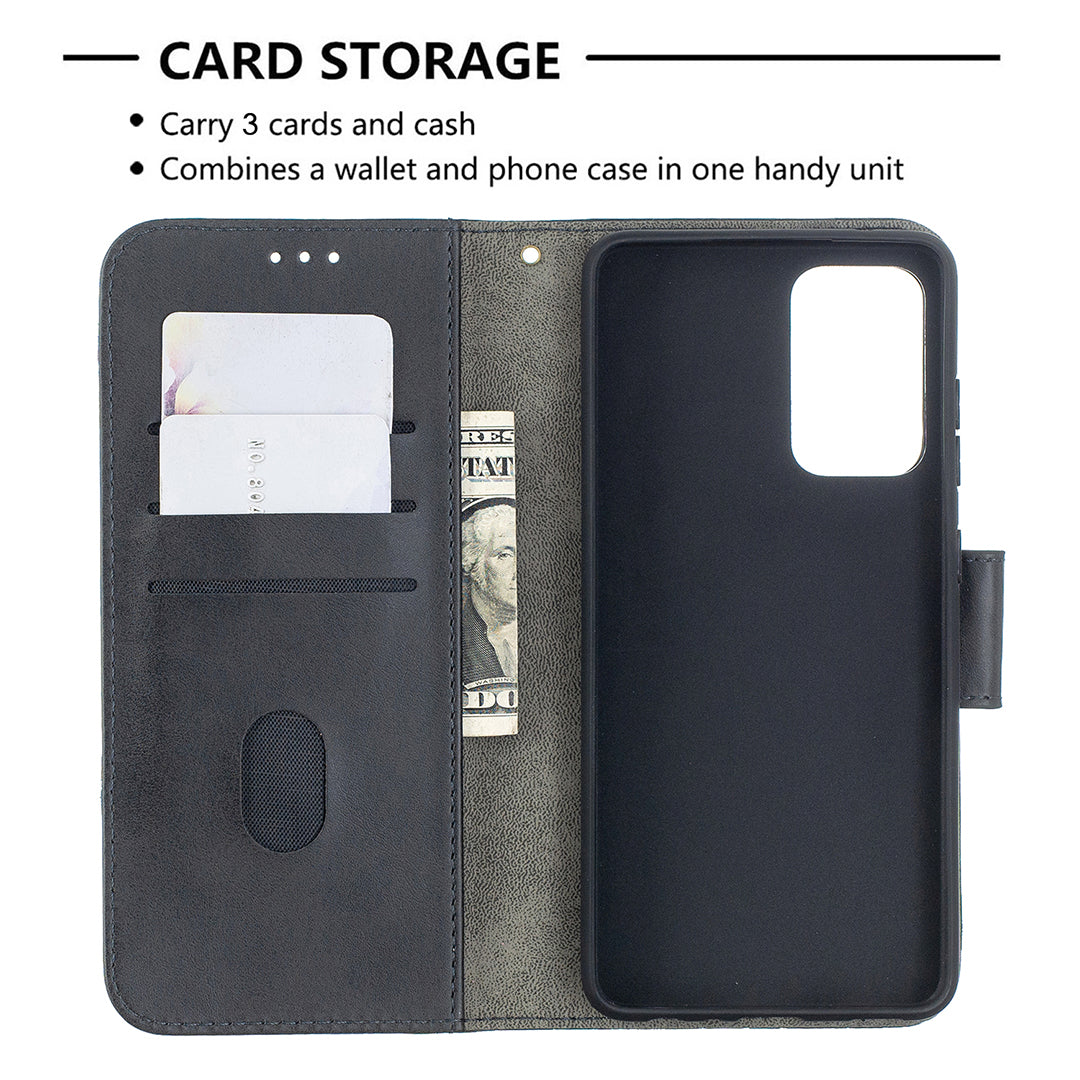 BF04 Splicing Crocodile Texture Protector Wallet Stand Leather Case for Samsung Galaxy A52 4G/5G / A52s 5G