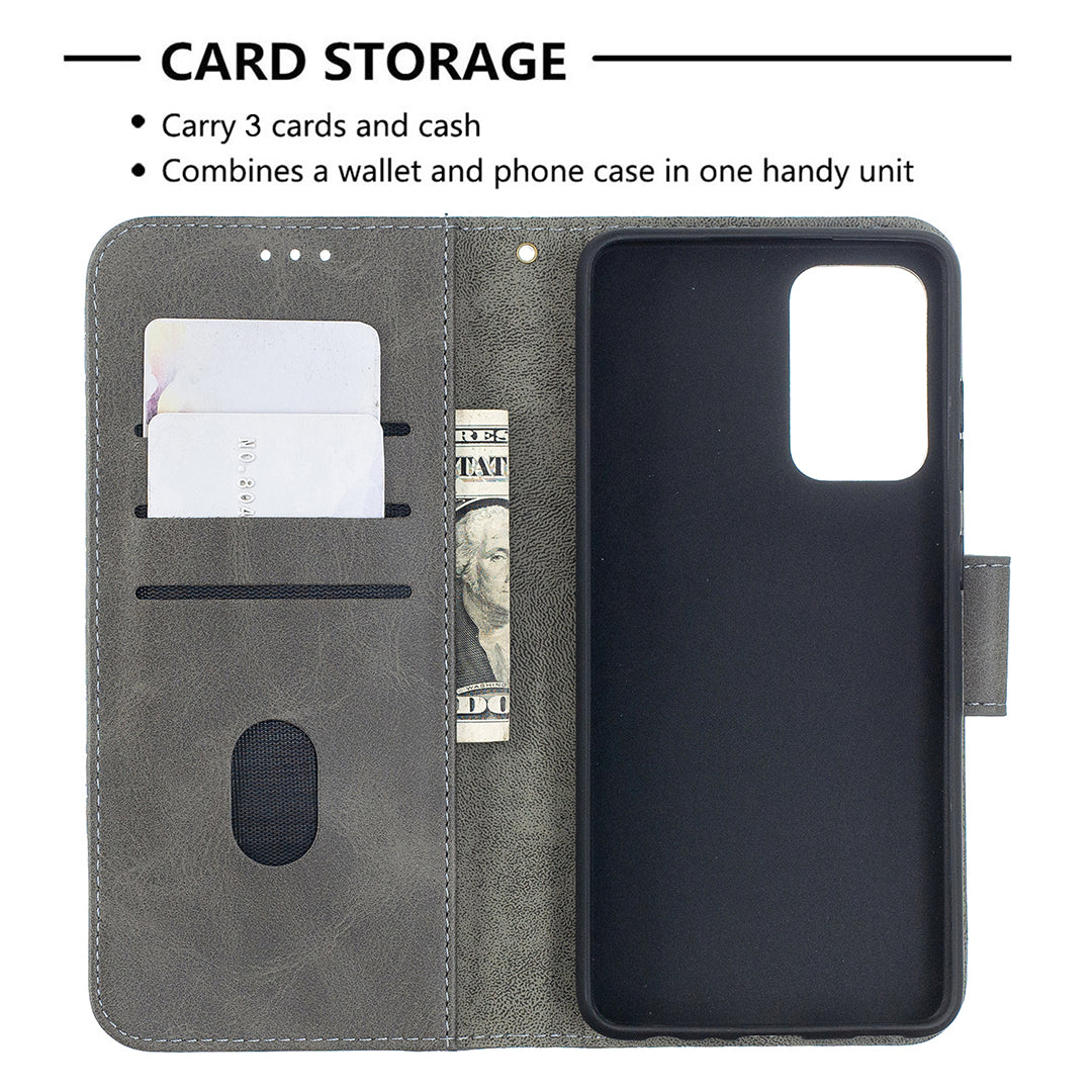 BF04 Splicing Crocodile Texture Protector Wallet Stand Leather Case for Samsung Galaxy A52 4G/5G / A52s 5G