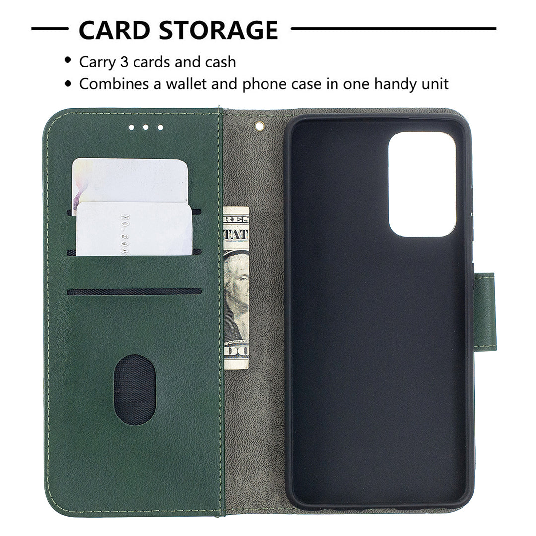BF04 Splicing Crocodile Texture Protector Wallet Stand Leather Case for Samsung Galaxy A52 4G/5G / A52s 5G