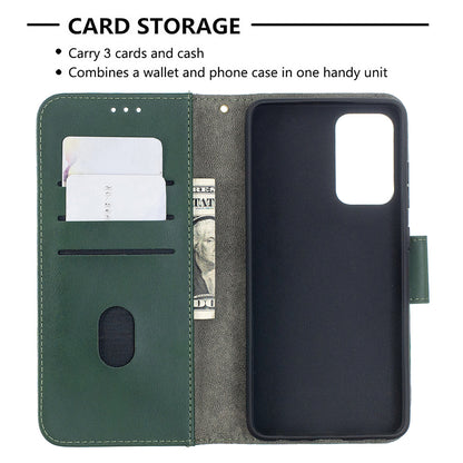 BF04 Splicing Crocodile Texture Protector Wallet Stand Leather Case for Samsung Galaxy A52 4G/5G / A52s 5G