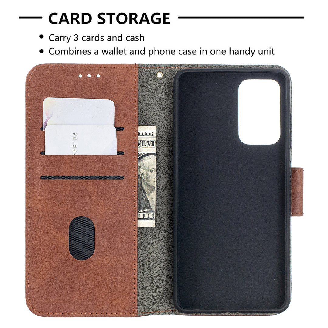 BF04 Splicing Crocodile Texture Protector Wallet Stand Leather Case for Samsung Galaxy A52 4G/5G / A52s 5G