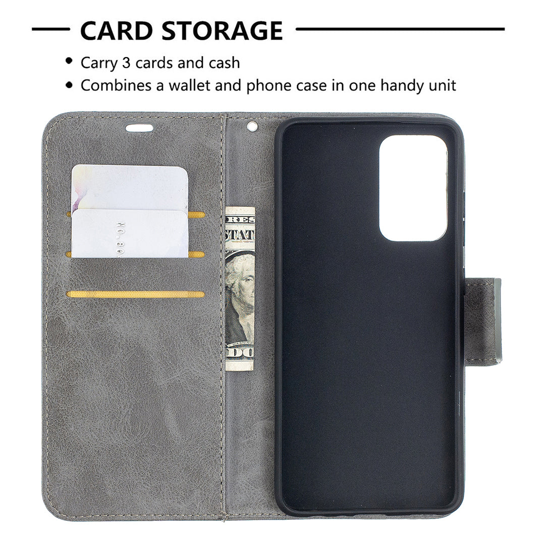 PU Leather Wallet Stylish Smartphone Case for Samsung Galaxy A52 4G/5G / A52s 5G