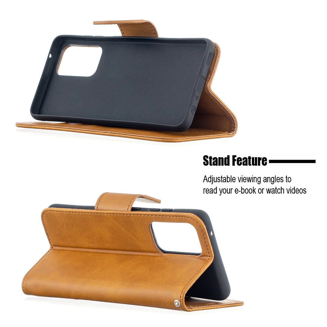 PU Leather Wallet Stylish Smartphone Case for Samsung Galaxy A52 4G/5G / A52s 5G