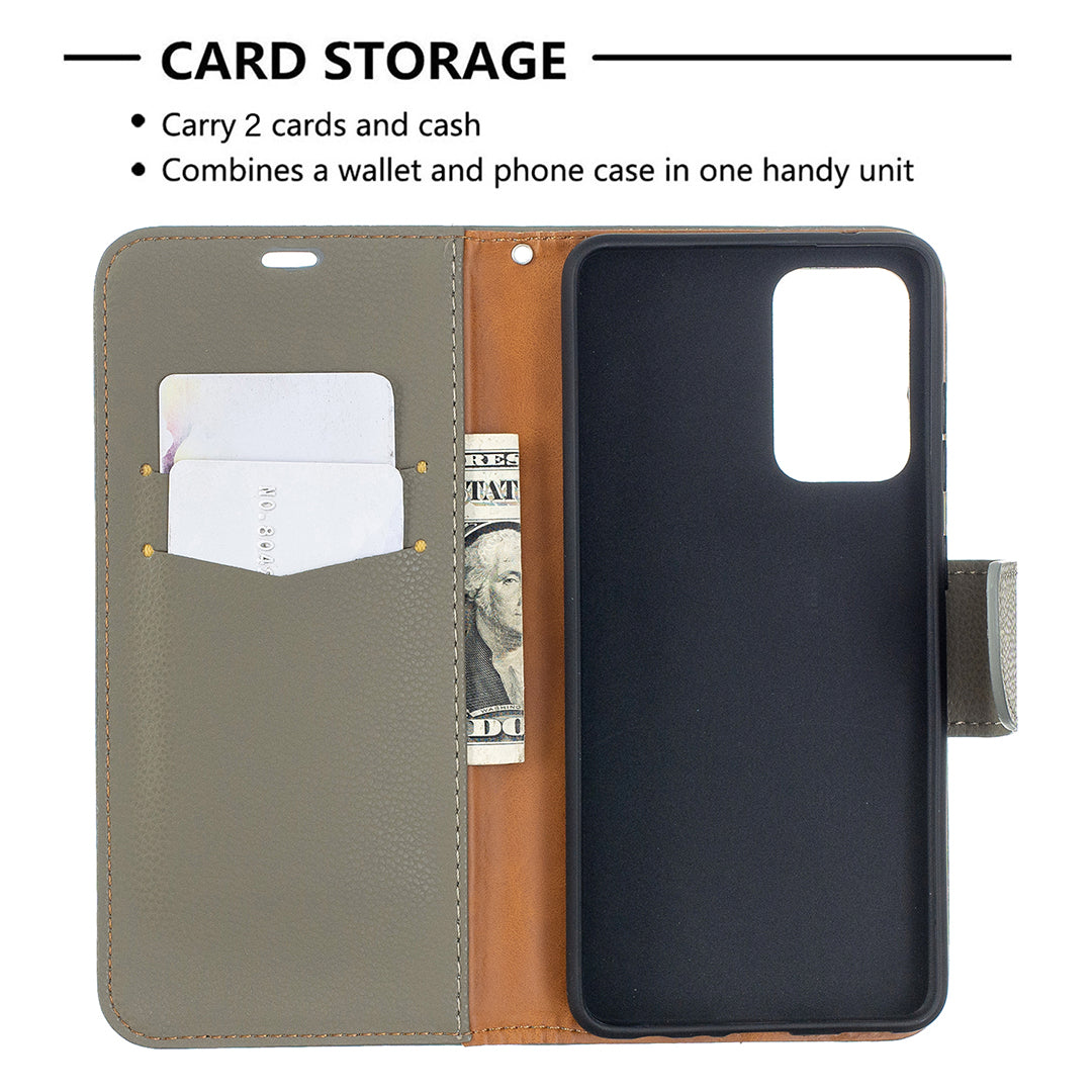 Litchi Surface with Wallet Leather Stand Case for Samsung Galaxy A52 4G/5G / A52s 5G