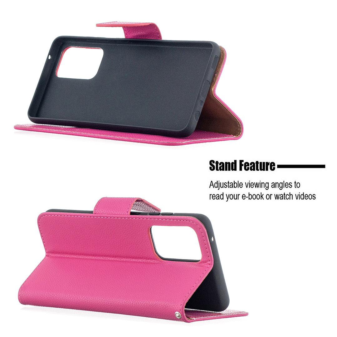Litchi Surface with Wallet Leather Stand Case for Samsung Galaxy A52 4G/5G / A52s 5G