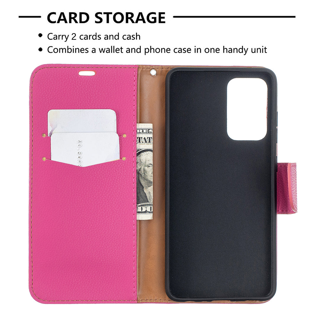 Litchi Surface with Wallet Leather Stand Case for Samsung Galaxy A52 4G/5G / A52s 5G