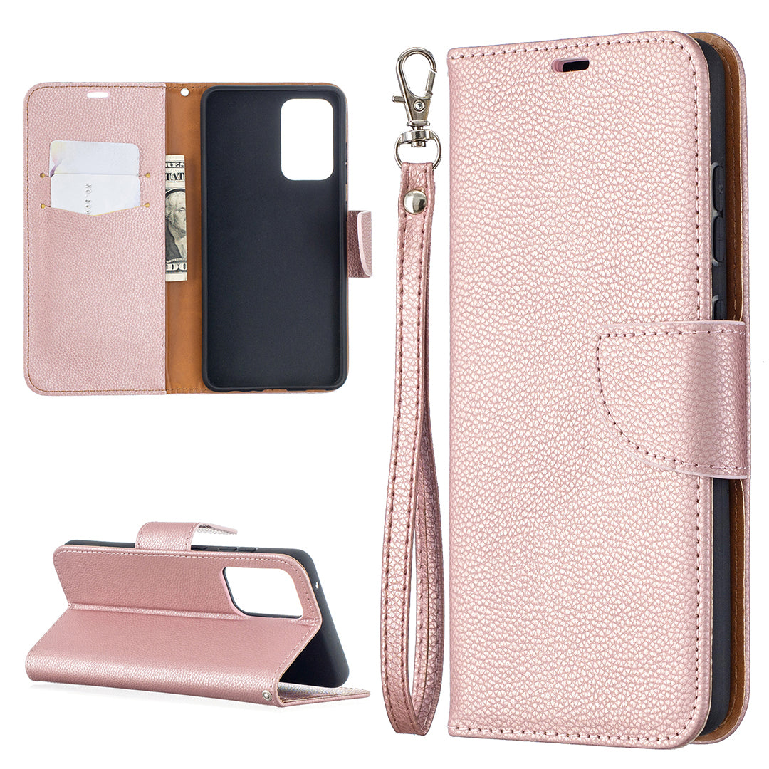 Litchi Surface with Wallet Leather Stand Case for Samsung Galaxy A52 4G/5G / A52s 5G