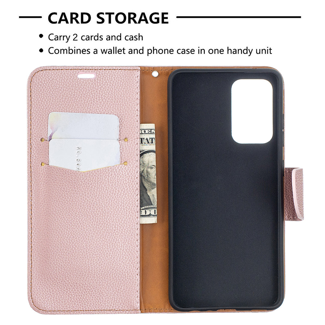 Litchi Surface with Wallet Leather Stand Case for Samsung Galaxy A52 4G/5G / A52s 5G