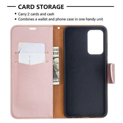 Litchi Surface with Wallet Leather Stand Case for Samsung Galaxy A52 4G/5G / A52s 5G