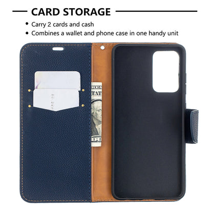 Litchi Surface with Wallet Leather Stand Case for Samsung Galaxy A52 4G/5G / A52s 5G