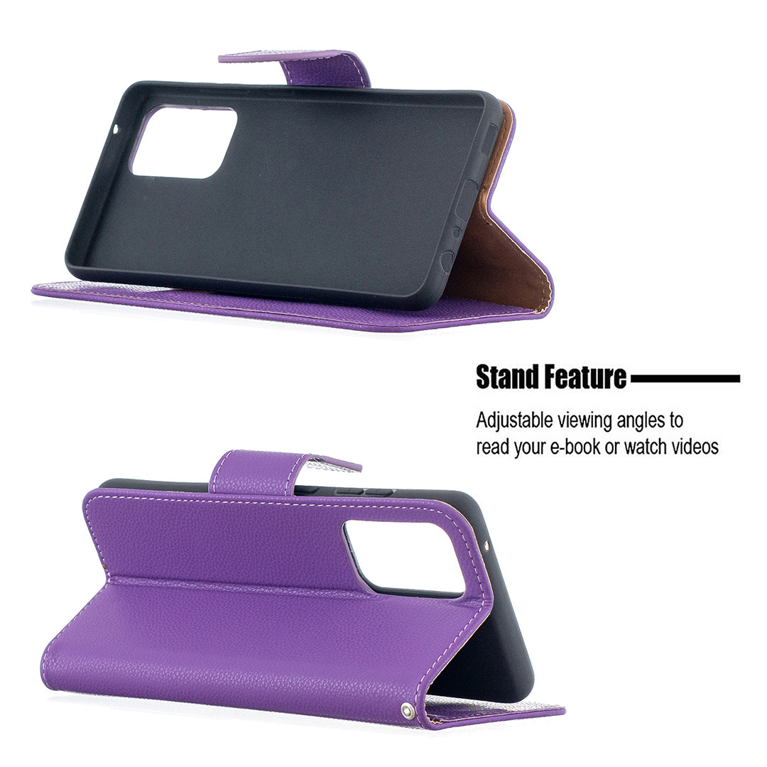Litchi Surface with Wallet Leather Stand Case for Samsung Galaxy A52 4G/5G / A52s 5G