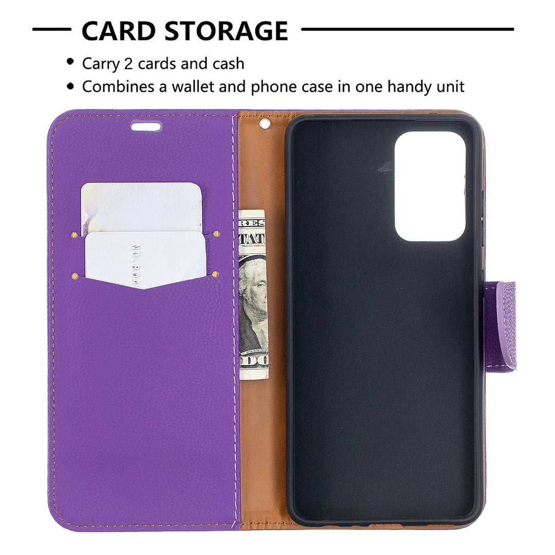 Litchi Surface with Wallet Leather Stand Case for Samsung Galaxy A52 4G/5G / A52s 5G