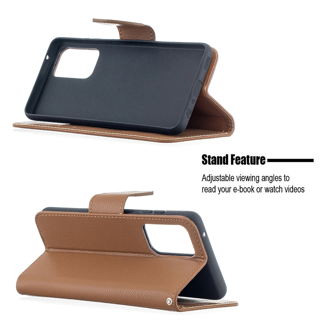 Litchi Surface with Wallet Leather Stand Case for Samsung Galaxy A52 4G/5G / A52s 5G