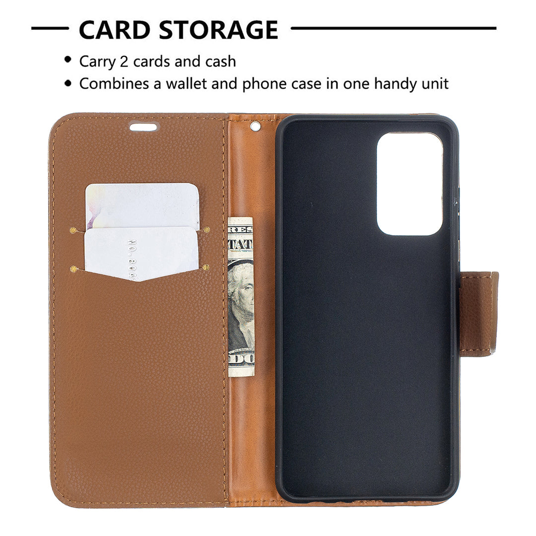 Litchi Surface with Wallet Leather Stand Case for Samsung Galaxy A52 4G/5G / A52s 5G